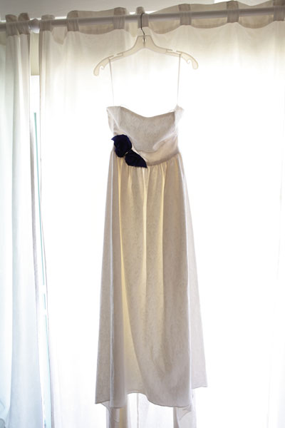 This wedding dress is pure silk taffeta with custom beading and inlays...